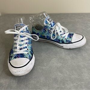 Converse Blue and Purple Patterned Sneakers
